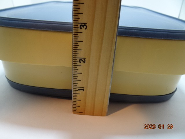 Egg Storage Box Blue And Yellow Holds 18-20 Eggs Stackable Egg Box