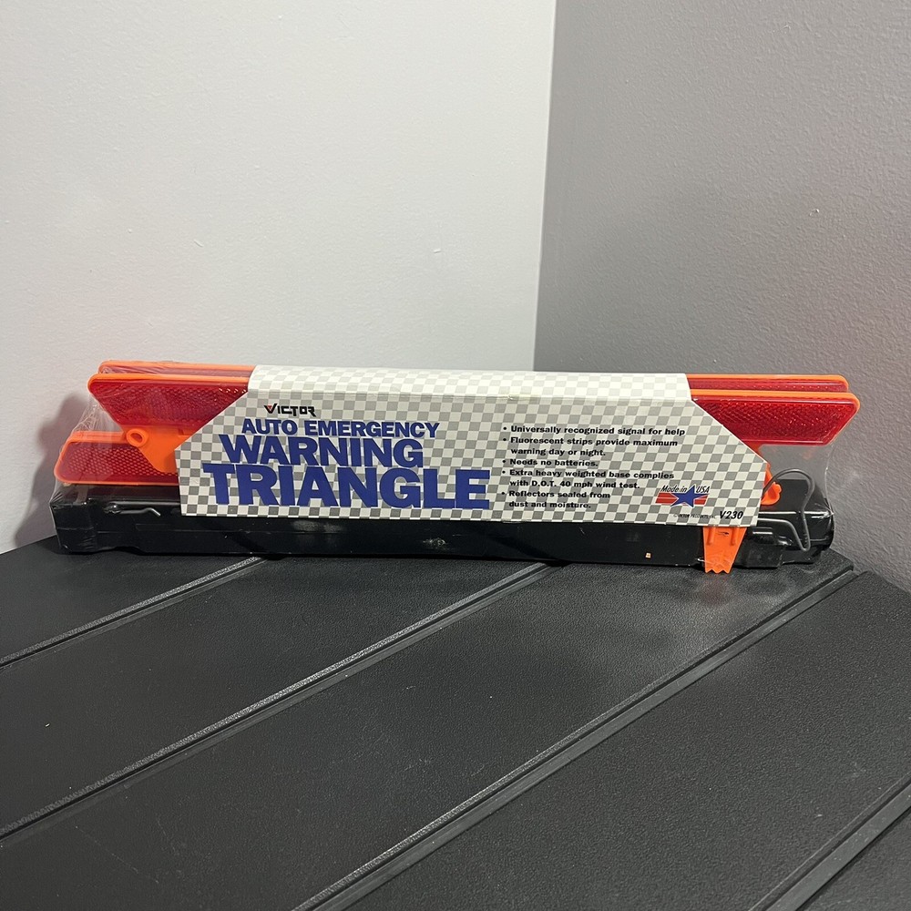 Victor Folding Auto Emergency Warning Triangle - V230 - New