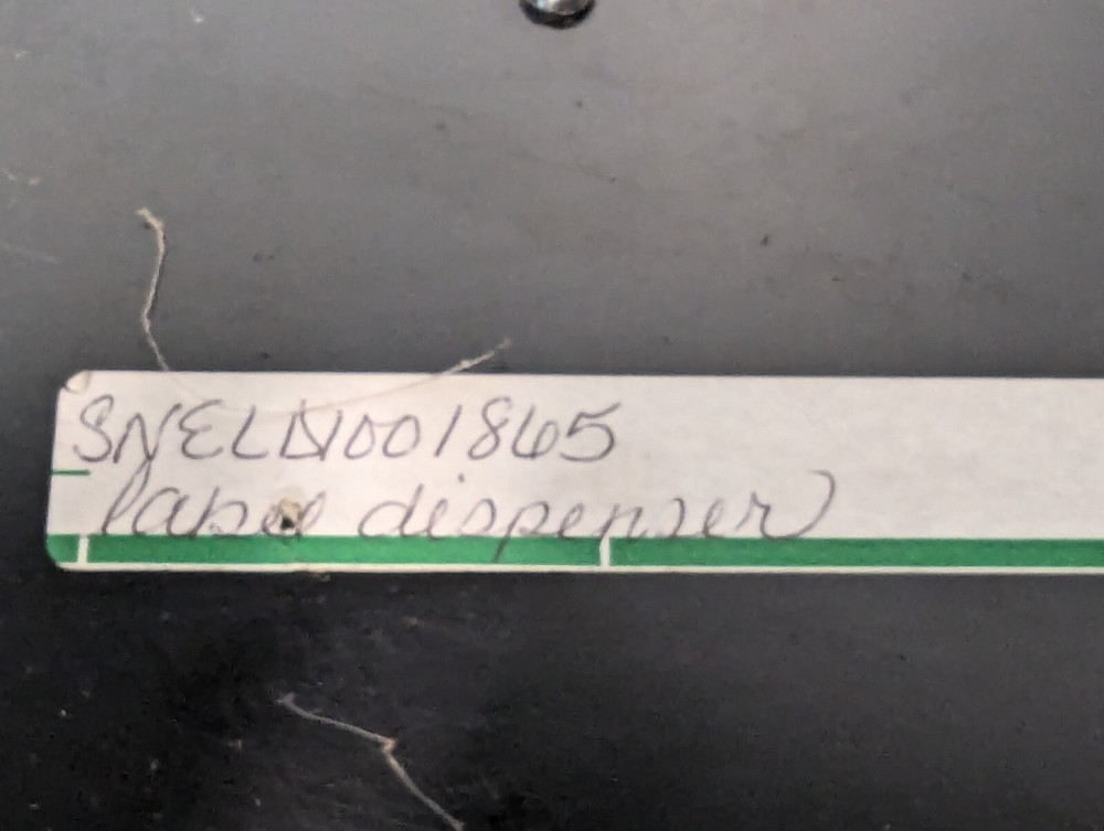 Identco ELD 100 Label Dispenser+Returns