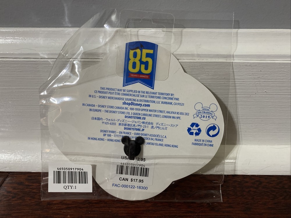 Donald Duck 85th Birthday Pin Limited Release