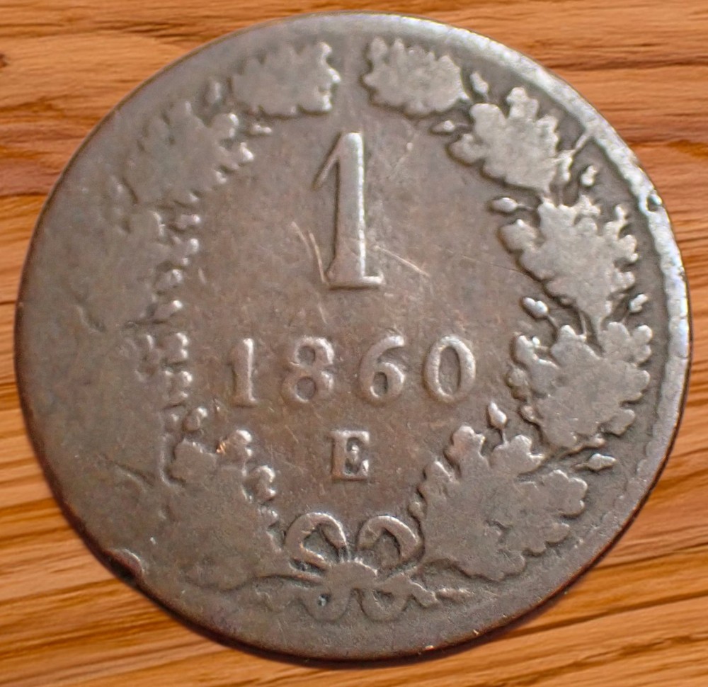 1860-E Austria  1 Kreuzer (G)