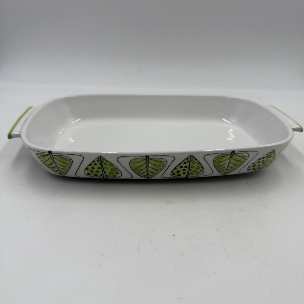 Rorstrand Ovenware Garden Series 1960s MCM Lidded Pot & Rectangular Baking Dish