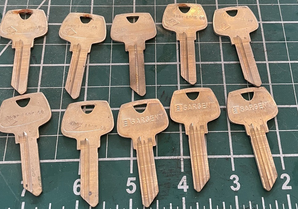 10 Sargent RF 5 Pin Key Blanks Locksmith