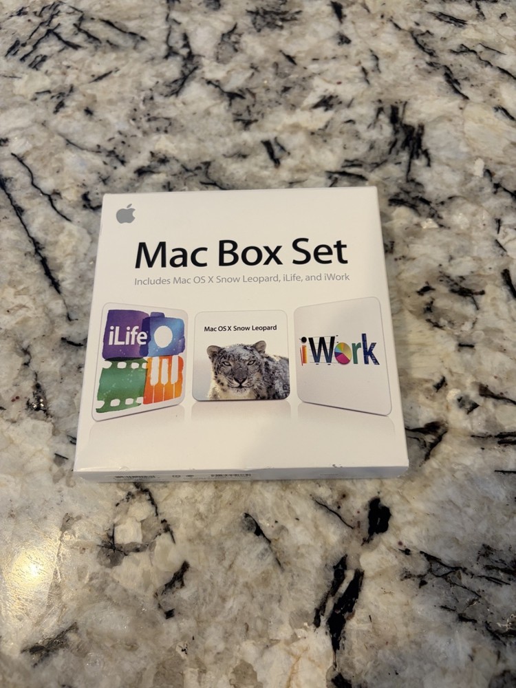 Apple Mac Box Set Mac OS Snow Leopard, IWork, ILife