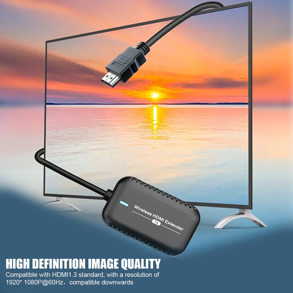4K Wireless HDMI Display Video Transmitter Receiver Extender for Camera PC To TV