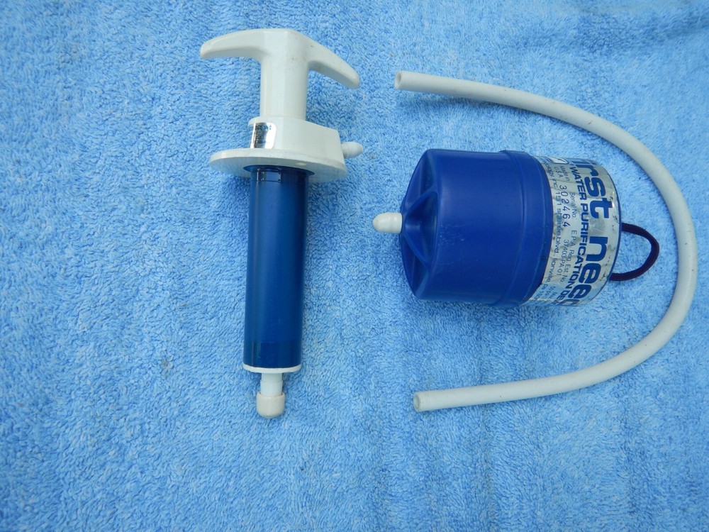 First Need Water Purification Device Microfilter Water Filter Backpacking