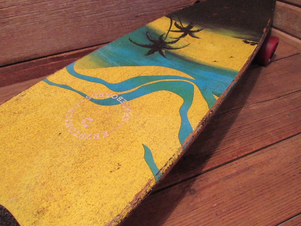 KRYPTONICS Beach Ocean Sun Down skateboard "SINCE MCMLXV" longboard - 36" Long