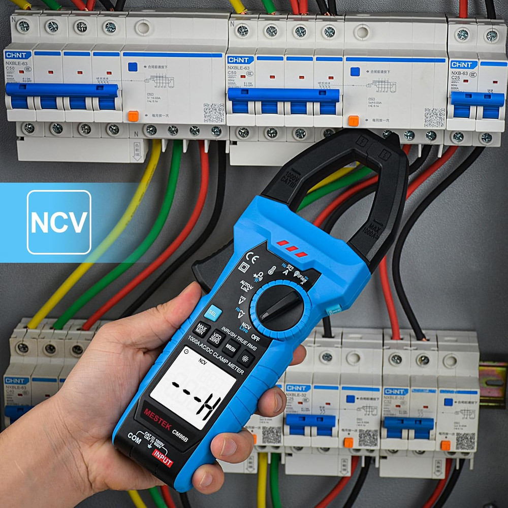 Digital Inrush Clamp Meter Multimeter 1000A TRMS 6000 Counts Voltage Tester Volt