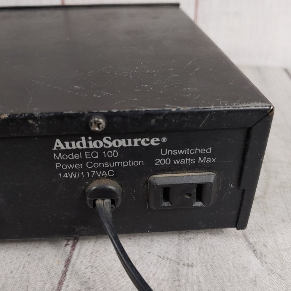 MISSING LIGHTS AudioSource EQ 100 Graphic Equalizer and Spectrum Analyzer TESTED