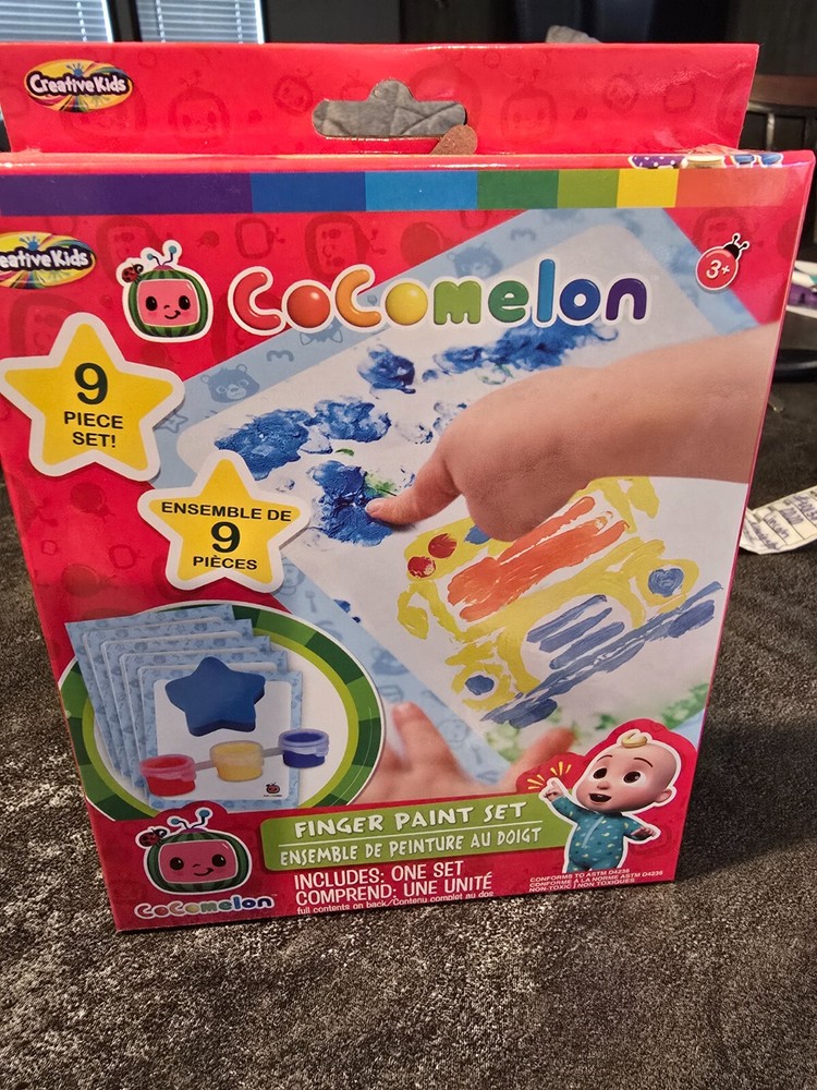 Cocomelon Finger Paint 9pc set
