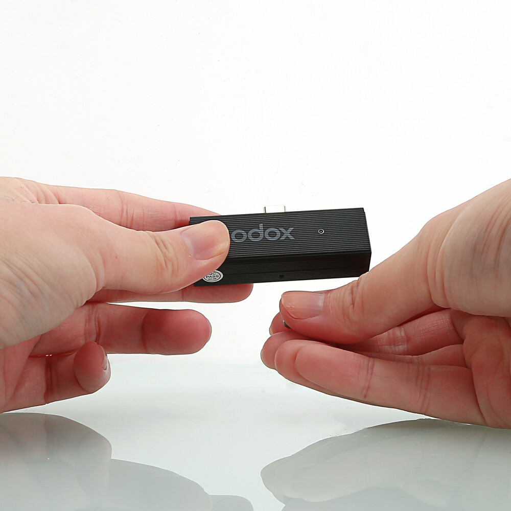 US Godox MoveLink Mini LT Kit2 2*Transmitter+1*Receiver Set Microphone fr iPhone