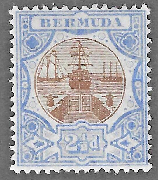 Bermuda (1906) - Scott # 37,  MH