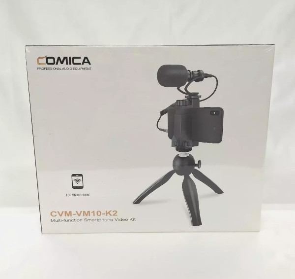 Comica CVM VM10 K2 Multi-Function Audio Mini Smartphone Video Microphone Tripod