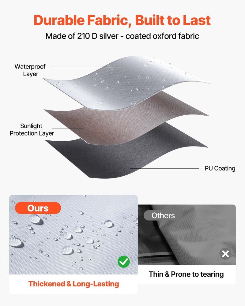 10x10ft Canopy Side Wall – 210D WP Fabric, UV Blocking, Hook-&-Loop & Top Straps