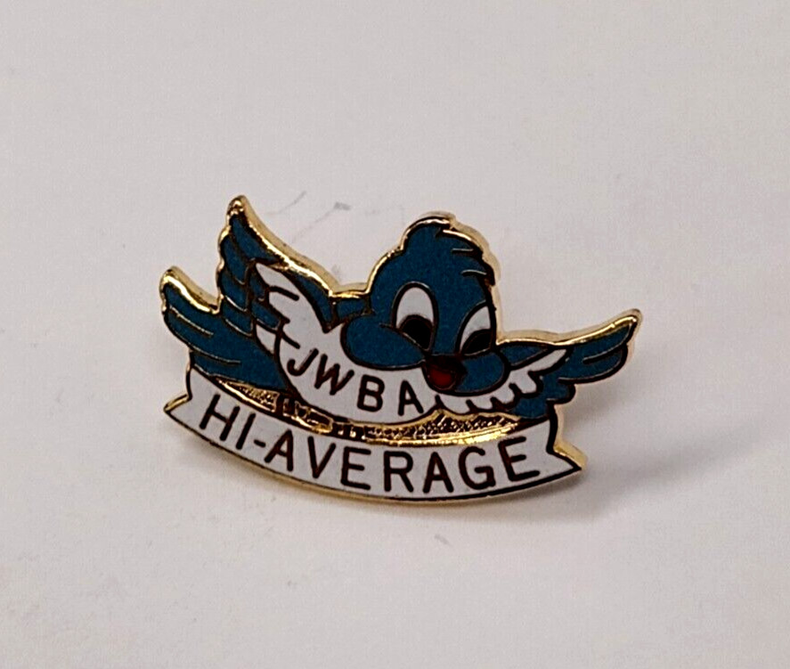 JWBA Hi-Average Blue Bird Lapel Pin