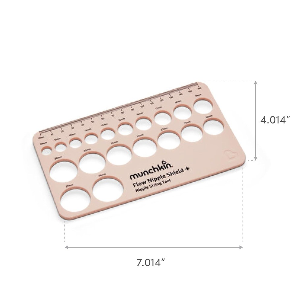 Flexible Nipple Ruler - Essential Sizing Tool for Mothers Using Shields & Pumps