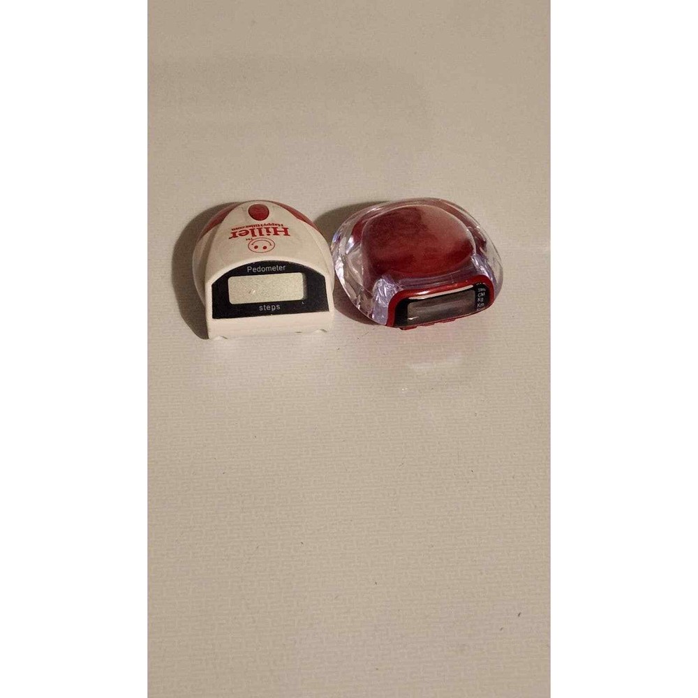 Pedometer set of 2 working step counter trackers exercise workout