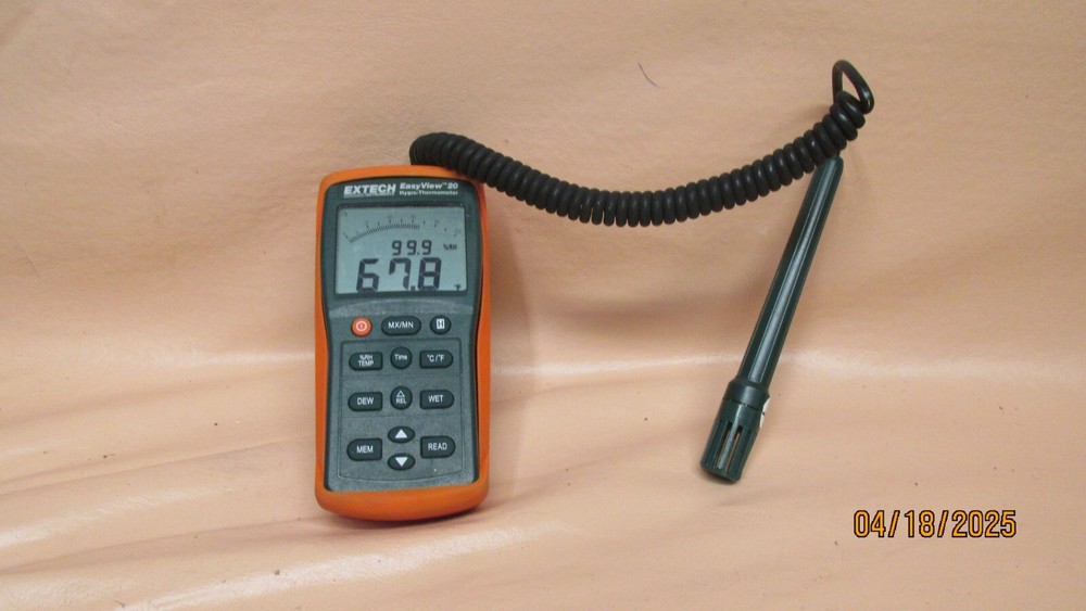 Extech easyview 20 hygro thermometer dew point temperature rh