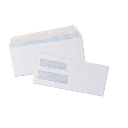 250 Double Window Security Gummed Check Envelopes - Compatible for QuickBooks
