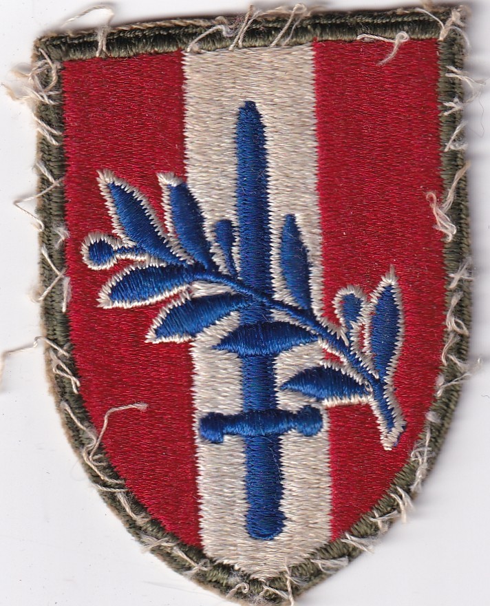 Austria Occupation patch GI cross stitch thread WWII era make