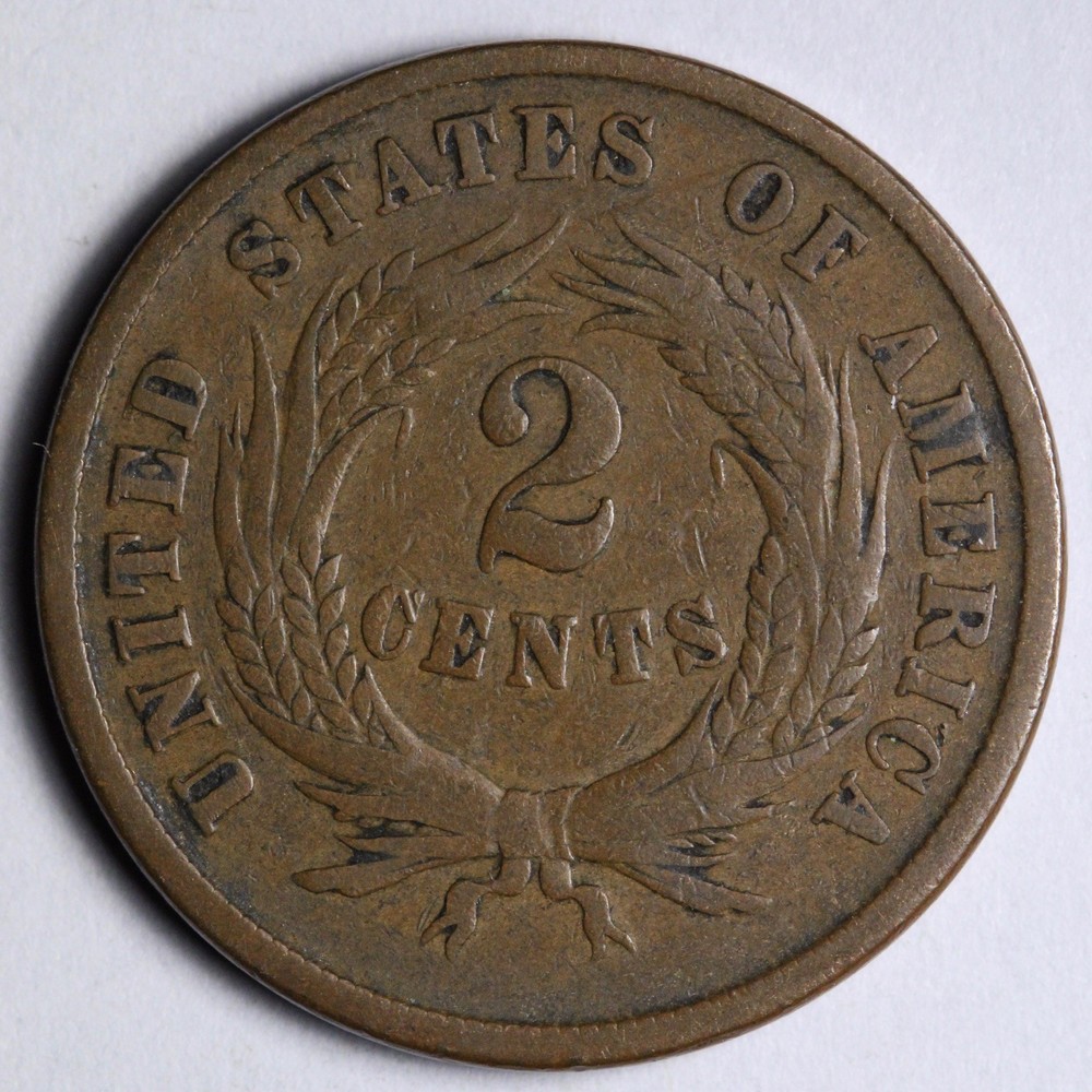1865 Two Cent Piece FINE E169 DUCM