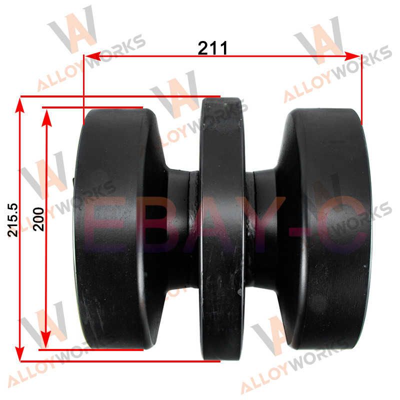 2PCS Track Roller Bottom Roller Fit For Kubota SVL75-2 CTL Undercarriage