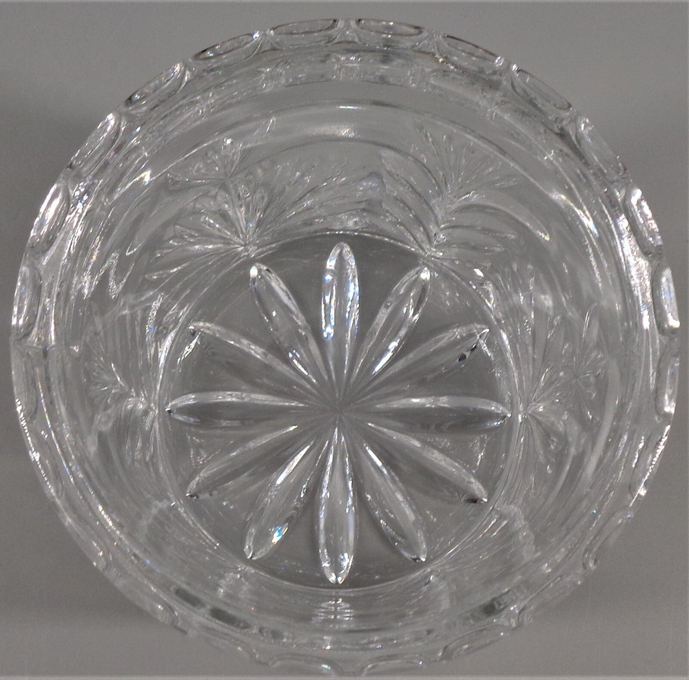 Crystal Lidded Jar Vanity Candy Or Decoration
