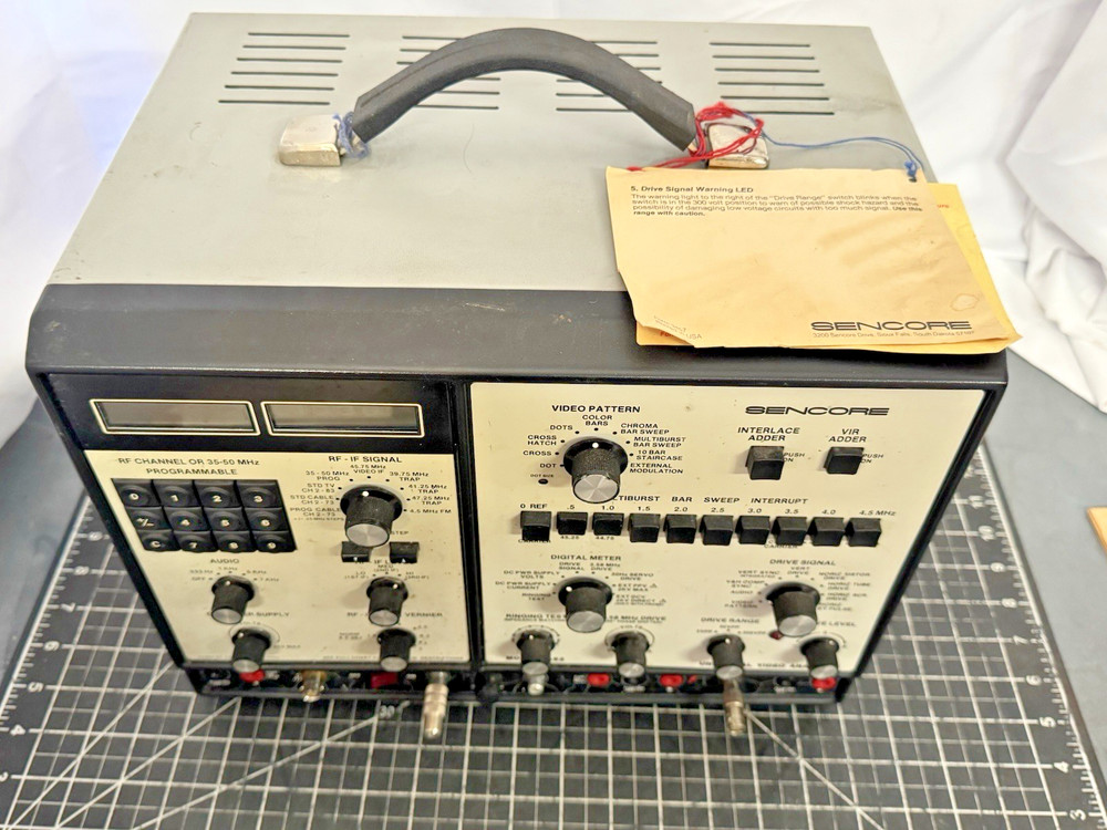 Vintage Sencore VA62 Universal Video Analyzer – USA – Untested