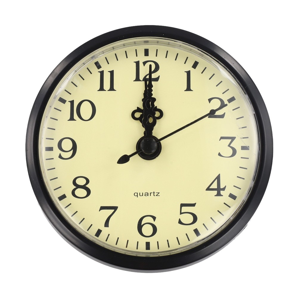 Silent Movement Quartz Clock Insert with Arabic Numbers for DIY Crafting