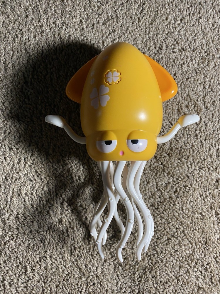 Dancing Yellow Squid Electronic Interactive Toy with Wheels