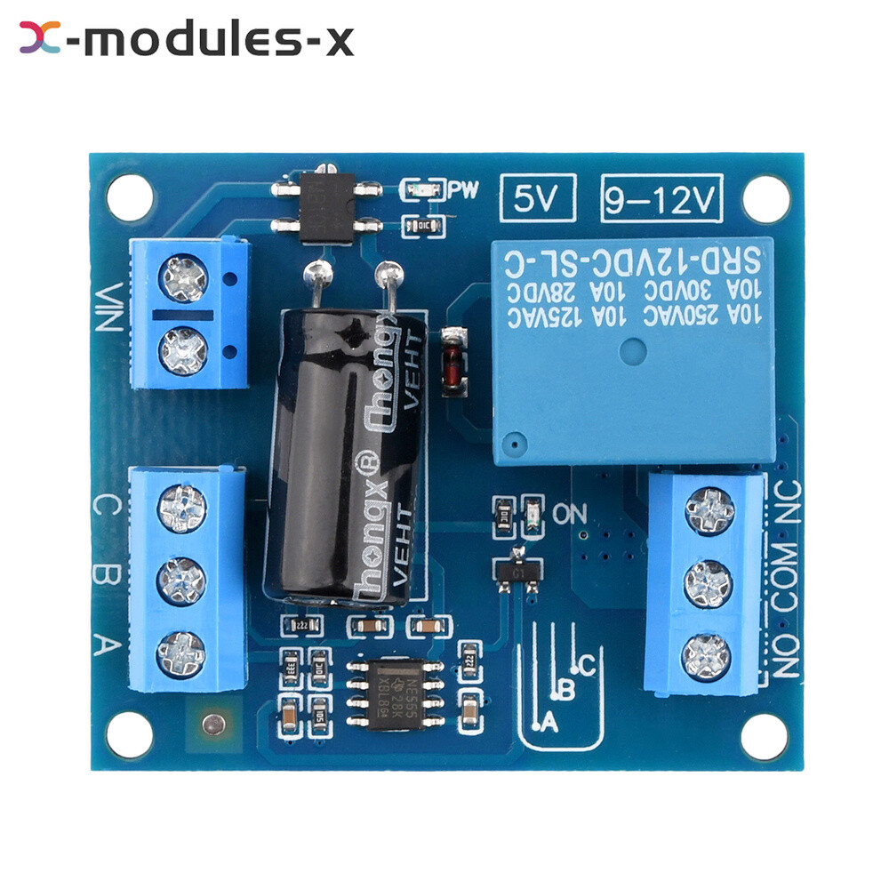 DC12V NE555 Automatic Water Level Control Module Liquid Sensor Switch Relay New