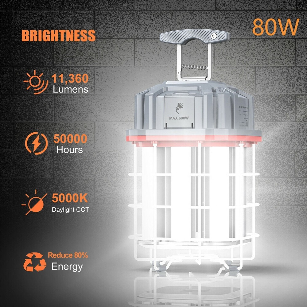 LED Temporary Work Light 100/150Watt Super Bright Linkable Construction Light