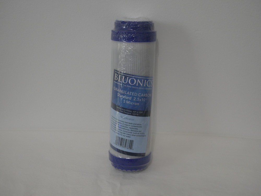 Bluonics Granulated Carbon Reverse Osmosis Replacement Filter Standard 2.5x10