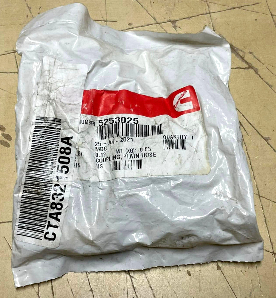 NEW Cummins 5253025 Plain Hose Coupling