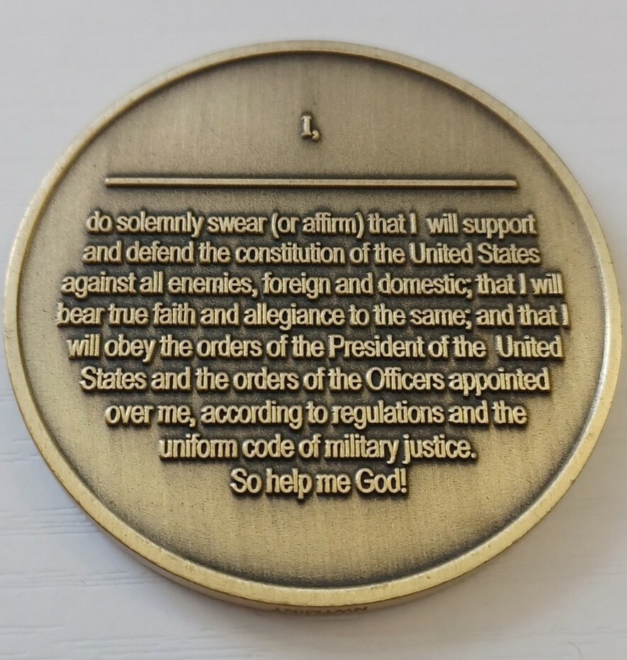 Afloat Training Group San Diego Oath Challenge Coin