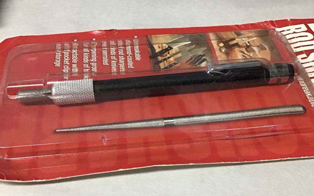 AccuSharp Retractable Diamond Rod - Knife Hook Tool Sharpener