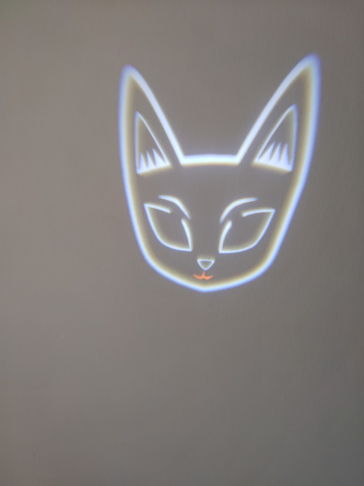 Hyde and Eek - Black Cat - Motion Projector Blinking Eye Cat-Target/ Halloween