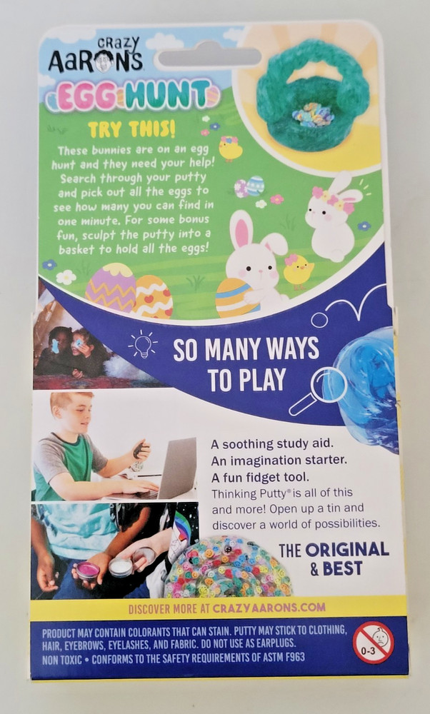 💥 Aaron's Crazy Egg Hunt Easter Theme Thinking Putty Spring