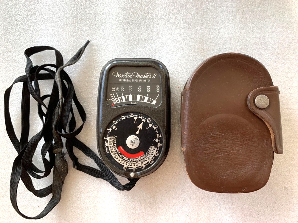 Vintage Weston Master II Camera Flash Light Universal Exposure Meter -Tested