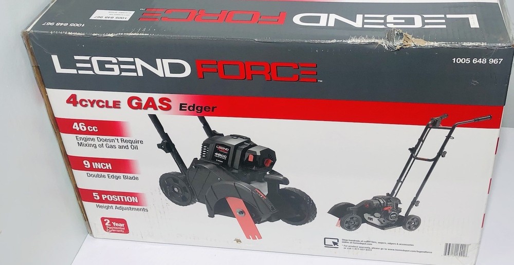NEW Legend Force 46 cc Gas Powered 4-Stroke Walk Behind Edger