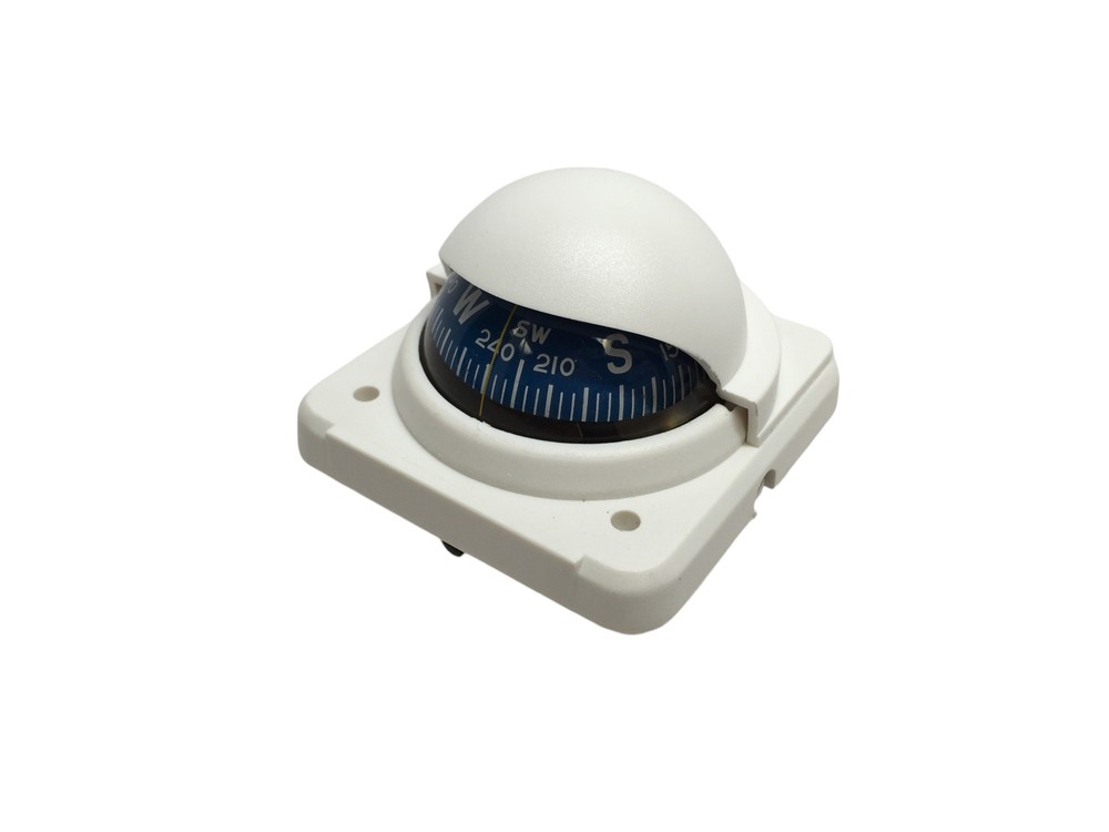MARINE BOAT WHITE BRACKET & SUCTION CUPS ADJUSTABLE BUILT-IN COMPENSATION SYSTEM
