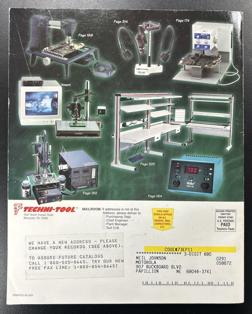 Techni-Tool Catalog, Fluke, Tool Kits, Electronic, Datacom Production Industrial