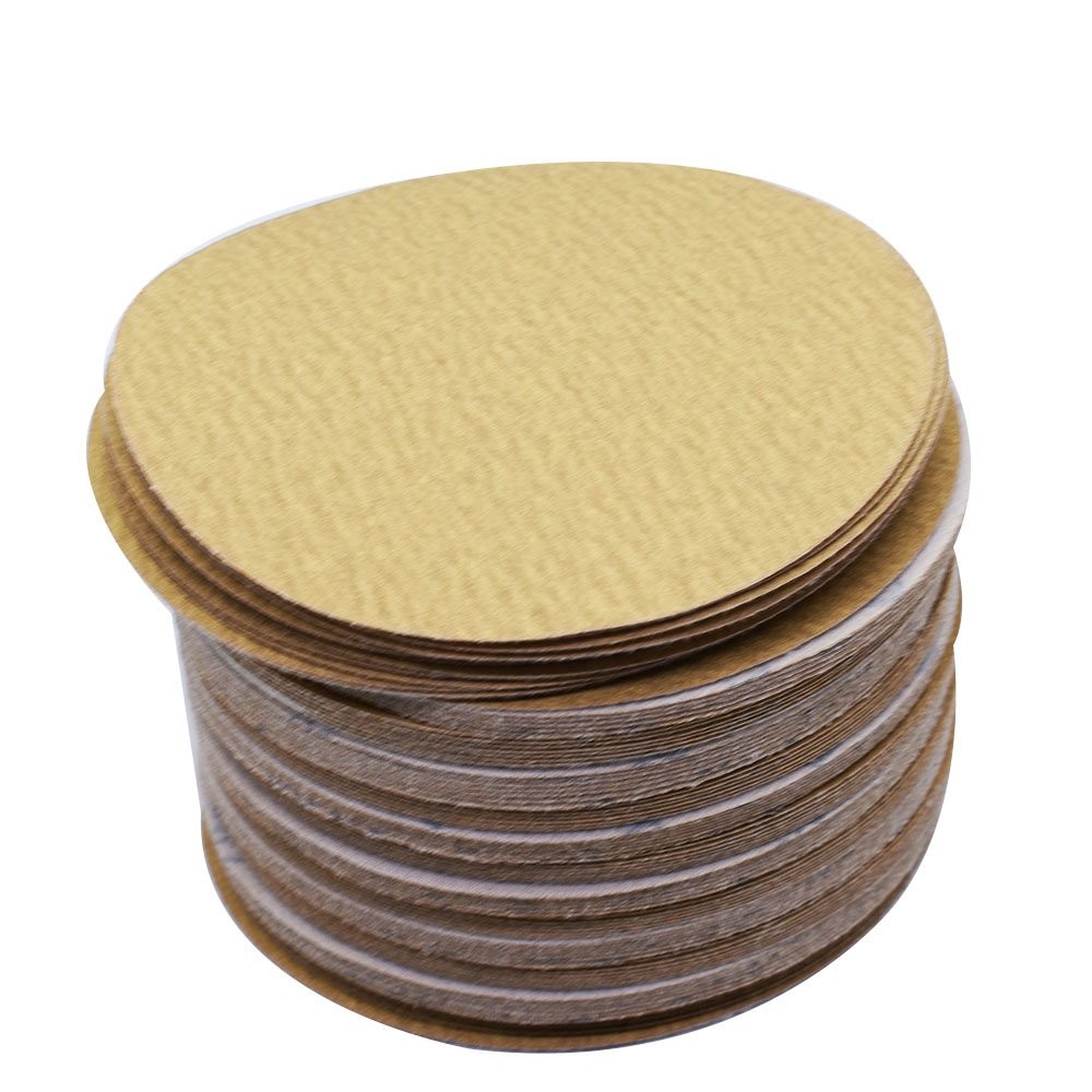 180 Grit NO-Hole 100-Pack 6" Hook Loop Pads Sanding Disc Flocking Discs