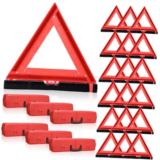 Pcs Warning Triangle Dot Approved Foldable Emergency Safety Triangles 18