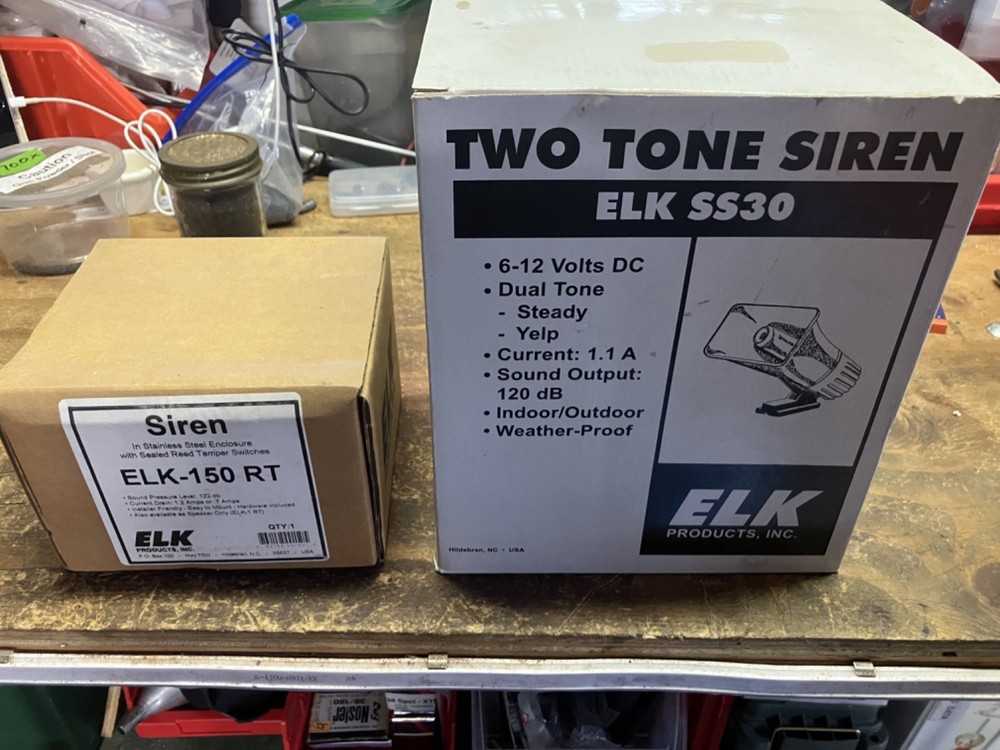 Alarm System Sirens (2) 12vdc