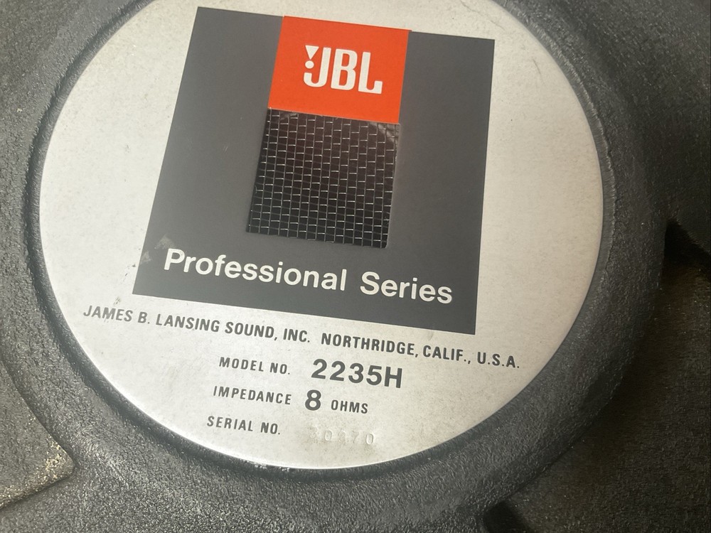 JBL 2235H - 15" Woofer - Single