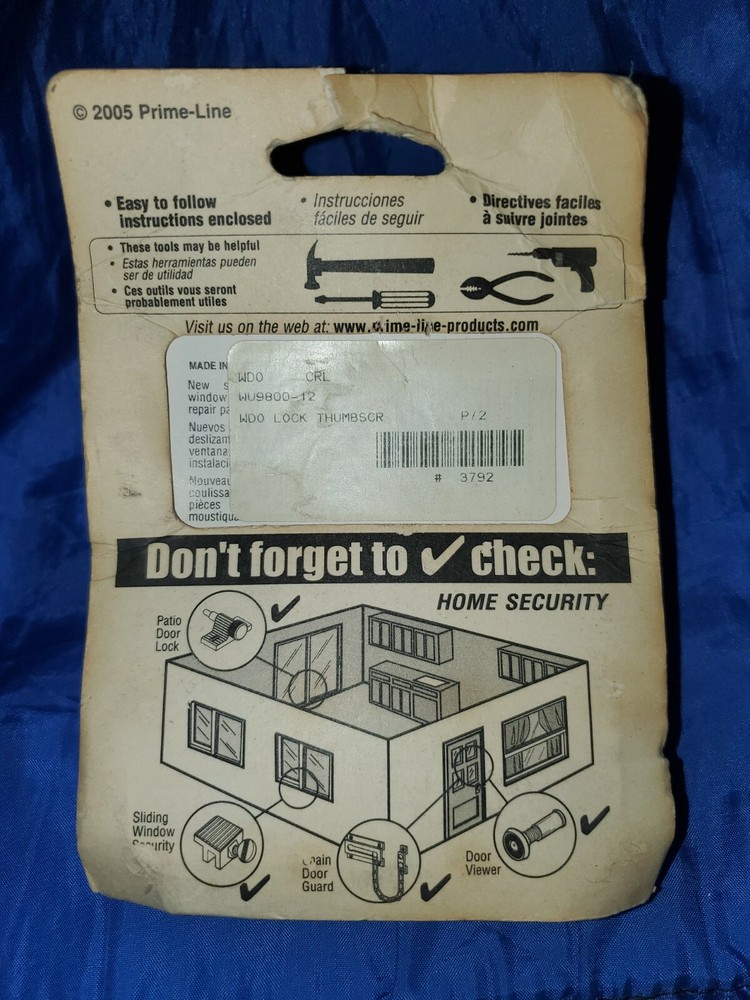 PRIME-LINE S-4000 Sliding Window Lock [NEW]