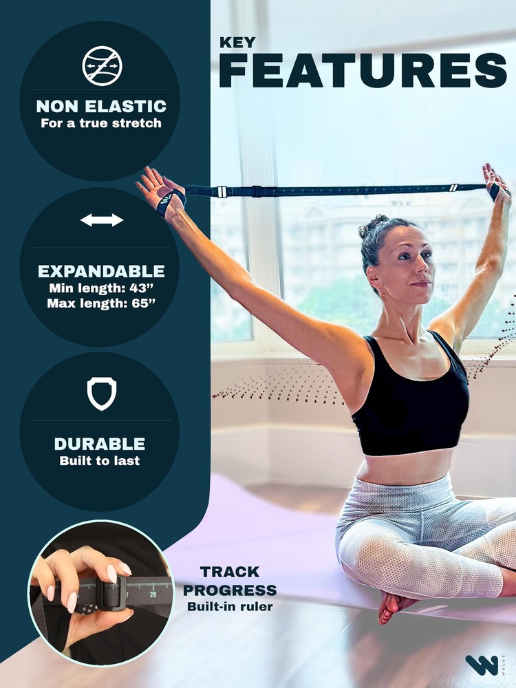 WALUE™ Posture Correction & Shoulder Exerciser – Non-Elastic Stretch Strap fo...