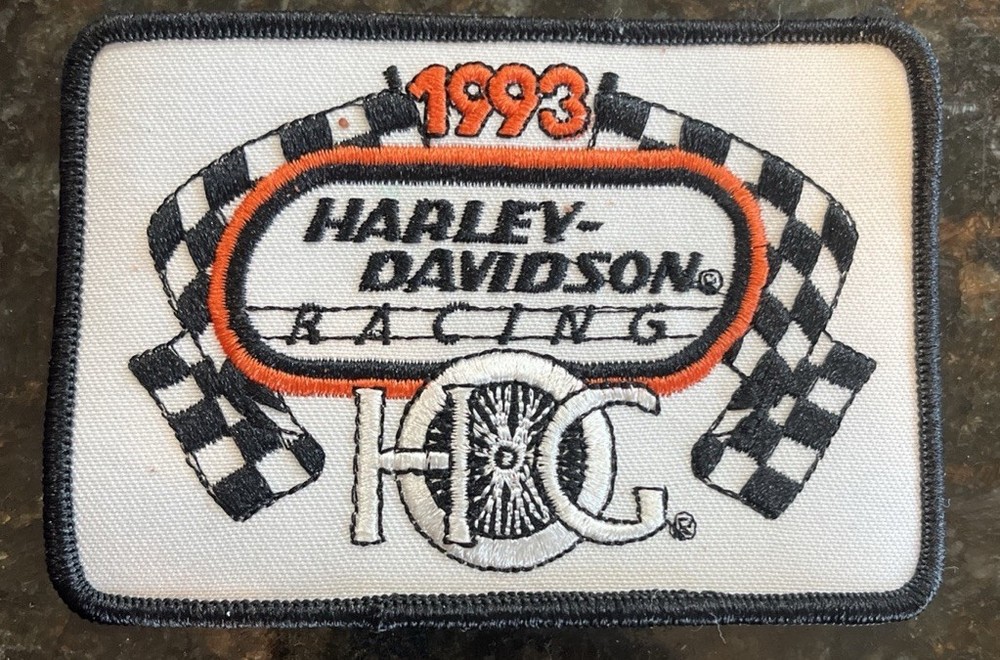 Harley Davidson HOG 1993 Racing Patch 4.5" x 3" Patch
