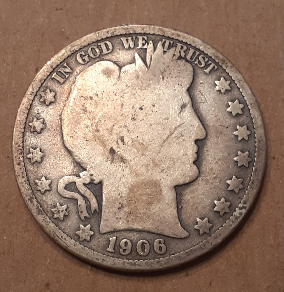 1906 O   BARBER HALF DOLLAR